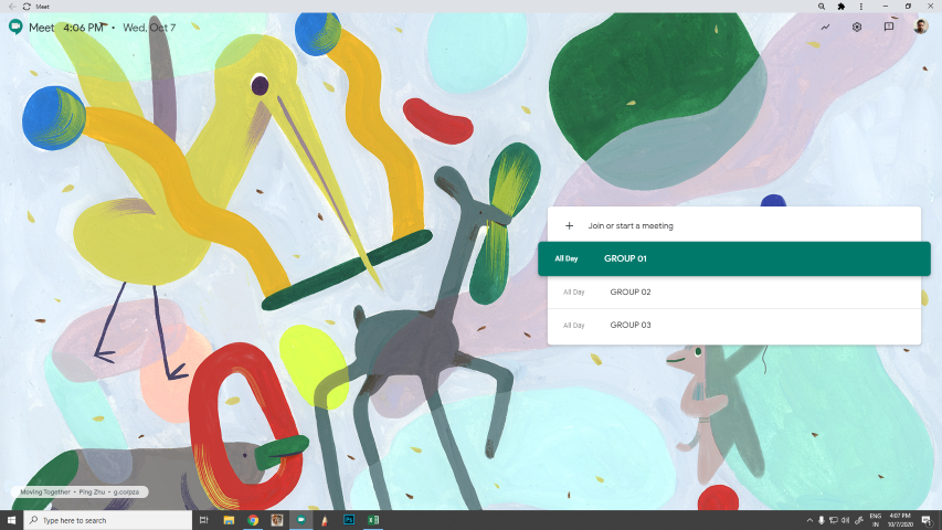 Creating standalone app for google meet aavriti